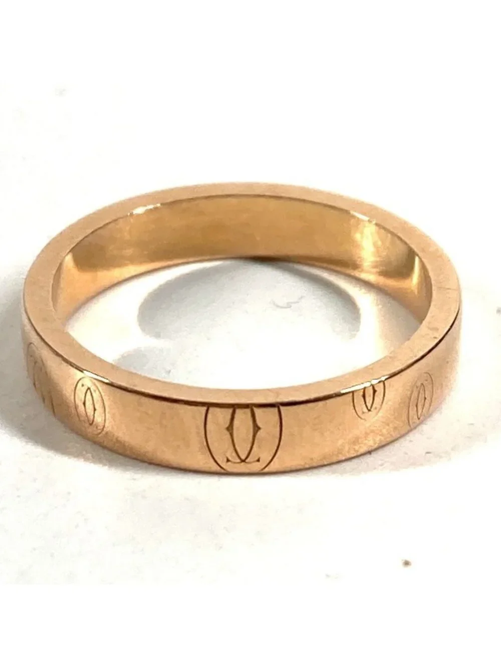 Cartier Ring Happy Birthday Logo Pink Gold